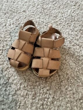 H&M Tan Brown Woven Baby Fisherman Sandals
